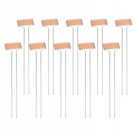    10 KOSOV TRPEŽNIH KOVINSKIH ETIKET / PLOŠČ ZA OZNAČEVANJE VRTNIH RASTLIN