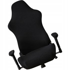  1 KOMPLET ČRNIH, TRPEŽNIH PREVLEK ZA RAČUNALNIŠKI STO