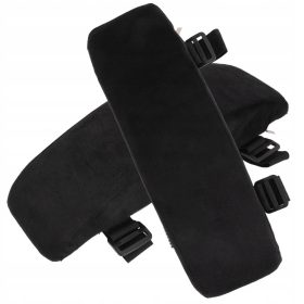    1 PAR ČRNIH, UDOBNIH PODLOG ZA NASLON ZA ROKE/BLAZINE ZA PISARNIŠKI STO