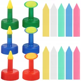  Komplet 16 rastlinskih etiket s pokrovčki za steklenice