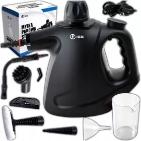   Parni čistilec ISAJ STRCL1 1050 W, 3,5 bar, 450 ml z dodatki za tla, okna in oblazinjenje