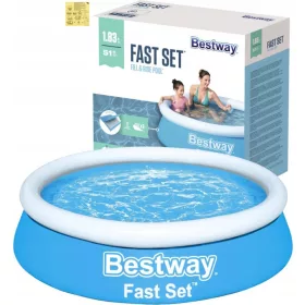   Bestway Fast Set 57392 – Napihljiv vrtni bazen DuraPlus™ 183 × 51 cm, 940 l