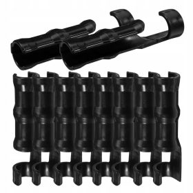    30 ČRNIH PLASTIČNIH SPONK / SPONK ZA FOLIJO ZA VRTNI PREDOR