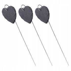    3 KOSI ČRNIH SKRILAVČASTIH PLOŠČ ZA OZNAČEVANJE RASTLIN