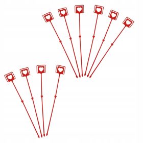  50 RDEČIH SPONK ZA ŠOPKE IN CVETNE DEKORACIJE