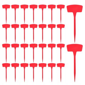    60 KOSOV TRPEŽNIH RDEČIH VRTNIH ETIKET ZA OZNAČEVANJE RASTLIN