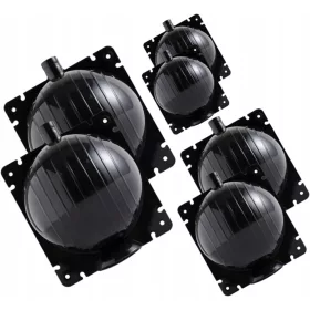  Posode za cepljenje sadnega drevja, 6 kosov, črne