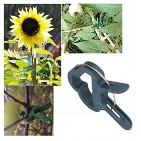    Sponke za podporo presajenih rastlin, 100 kosov vrtnih sponk za vezanje rastlinjakov