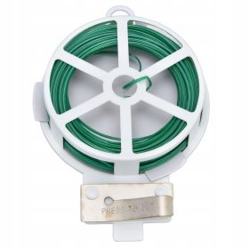    6 kosov zelenih zvitih žic za vrt, za privezovanje rastlin in trt