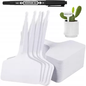  T-TIP PLASTIČNE VRTNE ETIKETE ZA SEMENA ZELIŠČ IN CVETJA