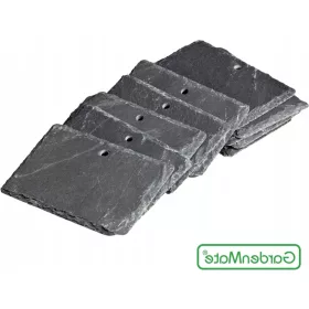    KOMPLET 10 ETIKET ZA RASTLINE IZ SKRILAVCA, NARAVNI STIL, 10 X 7 CM