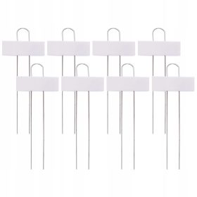    8-delni paket vrtnih označevalcev rastlin iz belega železa, odpornih proti rji, za enostavno prepoznavanje