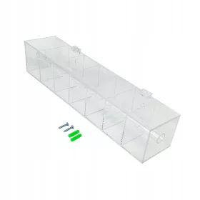    Akrilni organizator za nalepke, razpršilnik etiket, namizni ali stenski 410x90x90 mm