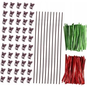    Vrtni plezalni kavlji 10 kosov Podpora J Kavlji za paradižnik in sajenje