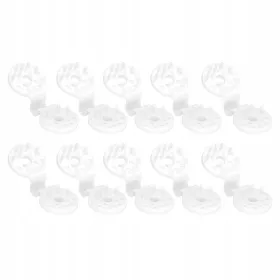    Sponke za senčenje za vrt, 100 kosov, plastične, odporne proti pticam, težke, bele barve