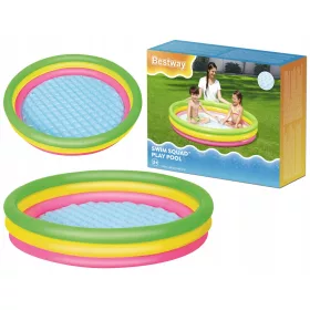   Bestway 51103 – barvit napihljiv otroški bazen z mehkim dnom 152 × 30 cm, 211 l