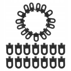    100 KOSOV ČRNIH PLASTIČNIH SPONK ZA RASTLINJAKE, MOČNIH DRŽAL ZA RASTLINE