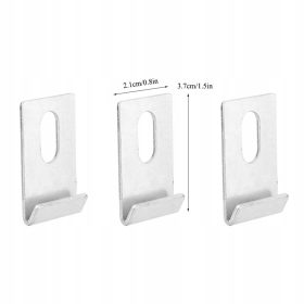    10-delni komplet pritrdilnih elementov za podnožje rastlinjaka iz srebrne kovine