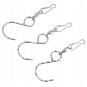    20 kosov vetrnih vrtavk S-kavlja za rastline iz nerjavečega jekla, vrtenje za 360 stopinj