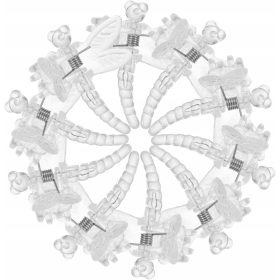    10 kosov sponk za vinsko trto orhideje kačji pastir, podporna sponka