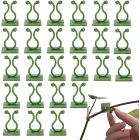    Stenske sponke za rastline – 100 kosov samolepilnih stenskih sponk za rastline