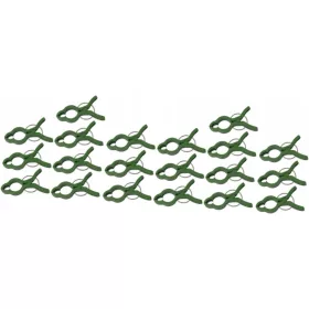    Kovinsko držalo za vrtne rastline z 20 sponkami, sponke za rastline