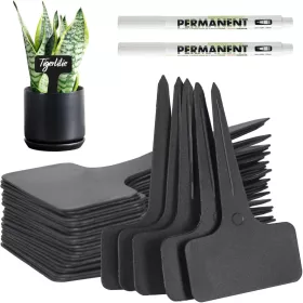  ETIKETE ZA RASTLINE KOMPLET 120 VRTNIH ETIKET ČRNE