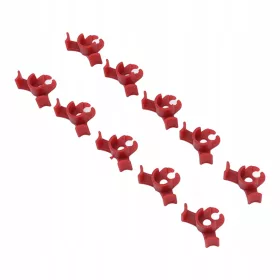    Plastične sponke za rastline, 20 kosov, nastavljive, 90-stopinjske, za rastlinjake, rdeče