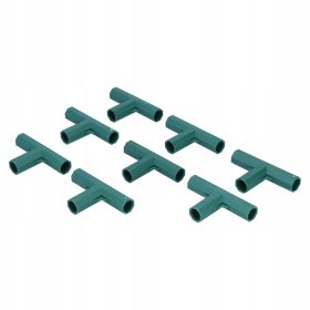    8 kosov adapterjev za spoje v obliki črke T za vrtne opore za rastline 16 mm