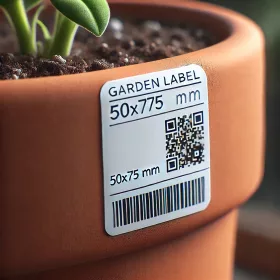    Vrtne etikete 100x150 mm, samolepilne, PP folija, zvitek 1000 kosov.