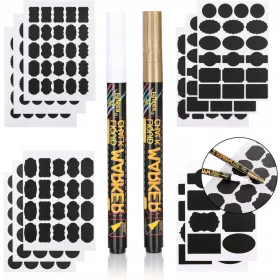    SAMOLEPILSKE ETIKETE ZA TABLO 211 KOSOV ČRNE S KREDNIMI PISALAMI