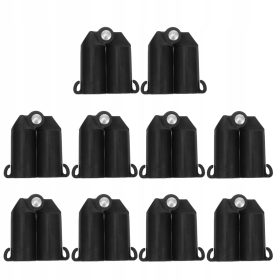    10 KOSOV ČRNIH PLASTIČNIH SPONK ZA VRTNARJENJE BAMBUSOVE PALČKE