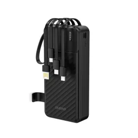   Power bank Dudao K11 Pro 20000 mAh vgrajeni kabli USB-C Lightning 4 naprave črn