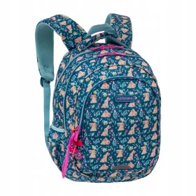   ASTRABAG Candy Bunny AB300 šolski nahrbtnik za punčke z zajčkom 3 prekati 42×30×19 cm