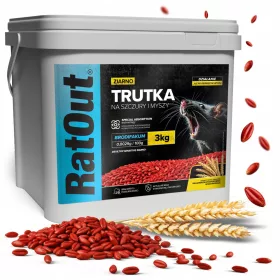   RatOut® Brodifacoum 3 kg - zastrupljeno zrnje za miši in podgane, profesionalna uničevalna vaba