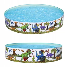 Bestway 55022 Otroški bazen Dinozavri 183 × 38 cm, 946 l