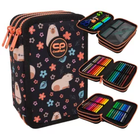   Tridelni šolska peresnica s COOLPACK opremo Capybara za fante