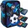 Trojna peresnica z opremo Jumper 3 COOLPACK Football Navy 19,5×12,5×6,5 cm