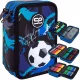 Trojna peresnica z opremo Jumper 3 COOLPACK Football Navy 19,5×12,5×6,5 cm