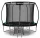 Vrtni trampolin URBOGYM Infinity 312 cm (10FT) z notranjo varnostno mrežo, lestvijo, 54 vzmetmi, nosilnost 150 kg