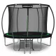 Vrtni trampolin URBOGYM Infinity 312 cm (10FT) z notranjo varnostno mrežo, lestvijo, 54 vzmetmi, nosilnost 150 kg