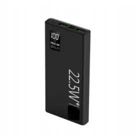   Power bank 30000 mAh 22,5 W PD QC USB-C USB-A hitro polnjenje slim black