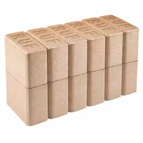    Lesni briketi RUF 10 kg | Kurilna vrednost 16–17 MJ/kg | Nizka vsebnost vlage in pepela