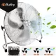 Stoječi ventilator Ruhhy 50 cm 130 W - močan industrijski kovinski ventilator s 3 hitrostmi