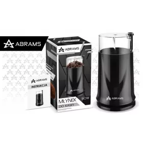   Abrams električni mlinček za kavo, začimbe in oreščke, 150 W, 50 g, črn