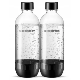   Set 2 steklenic SodaStream JET Classic 1 l črna | primeren za pomivalni stroj