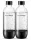 Set 2 steklenic SodaStream JET Classic 1 l črna | primeren za pomivalni stroj