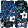 CoolPack Prime Football Navy šolski set 5v1 za dečke - nahrbtnik, peresnica, torba, steklenica in škatla za prigrizke