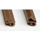 Set tesnil za PVC okna VEKA S-1126 + S-1127 rjava 50 + 50 m EPDM