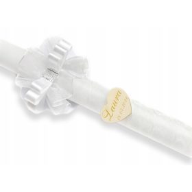 Krščenje - Ročno okrašena sveča za krst, obhajilo, S